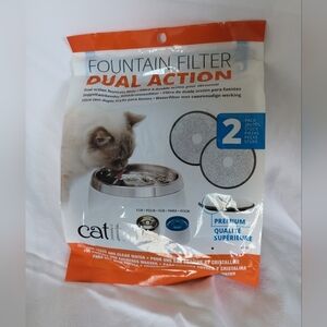 Catit 50029 Dual Action Replacement Filters, 2 Count (Pack of 1), Multiple Avail